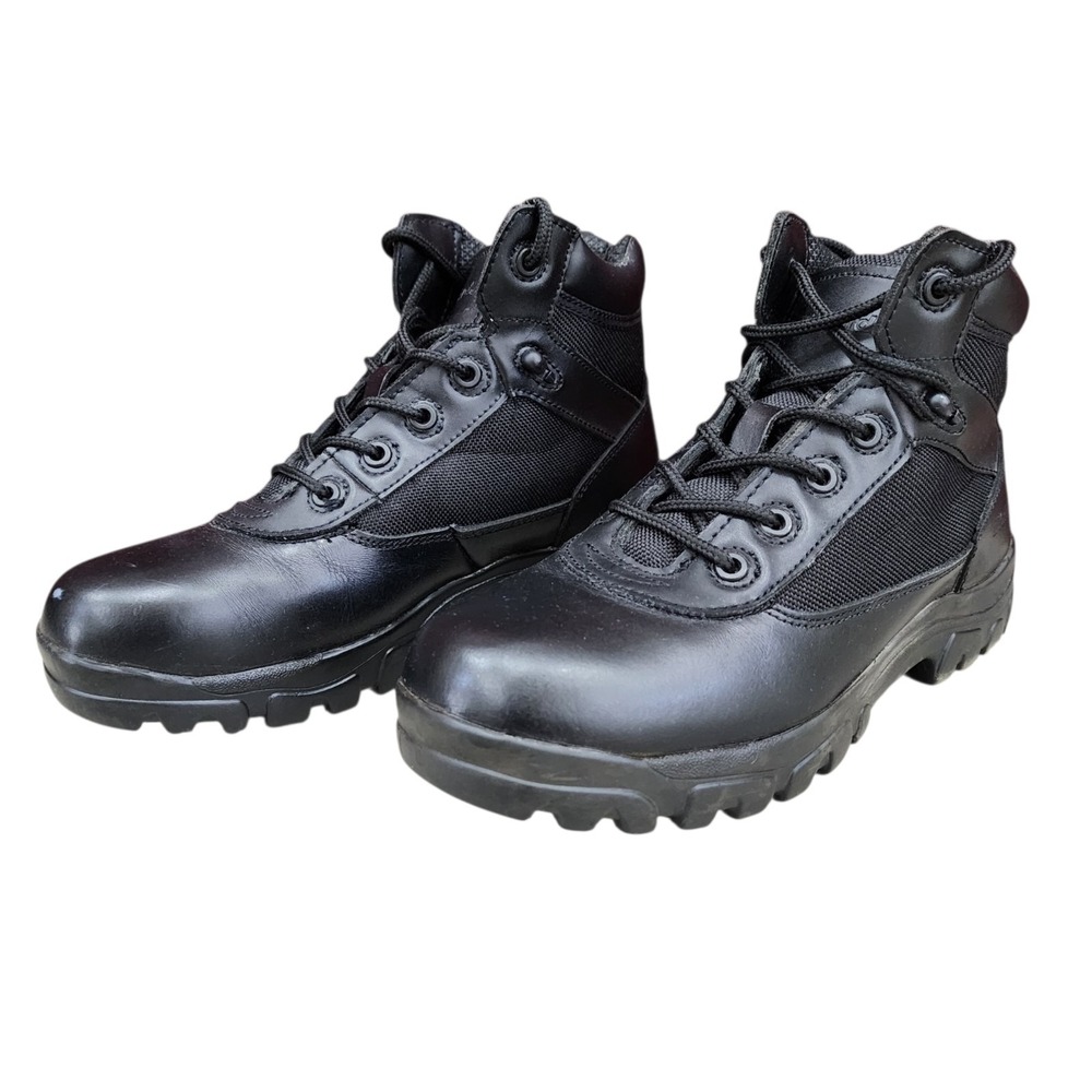 DieHard 6" Work Boots Men's Size 9D Black Leather Oil Slip Resistant Safety Boot